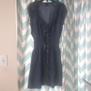 Denim Ruffle Dress SZ 4